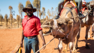 a man and a camel | Uluru Australia | Uluru Rockies | Ayers Indigenous Tourism