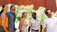 a group in the outback | Uluru Australia | Uluru Rockies | Ayers Indigenous Tourism