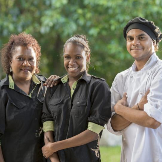 Ayers Rock Resort kitch staff