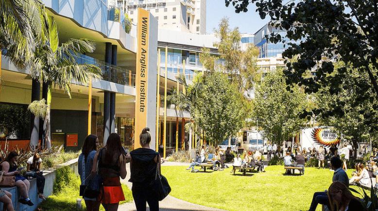 Outside the William Angliss Institute