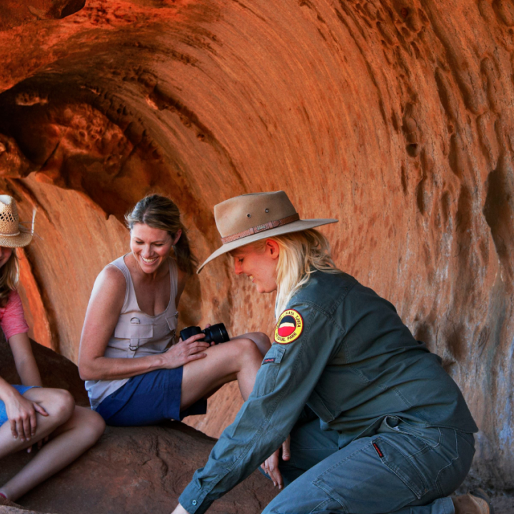 outside at Ayers Rock