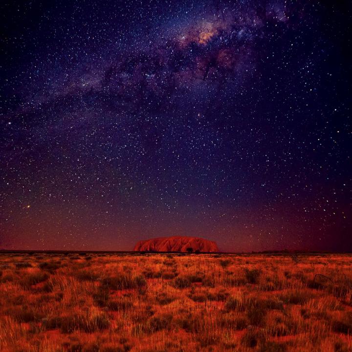 Starry night at Ayers Rock