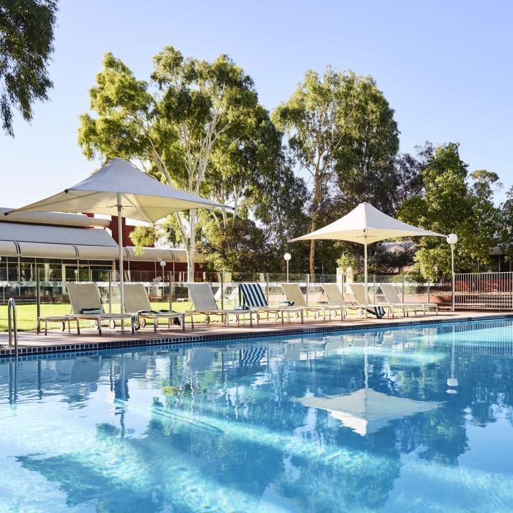 Sails in the Desert pool