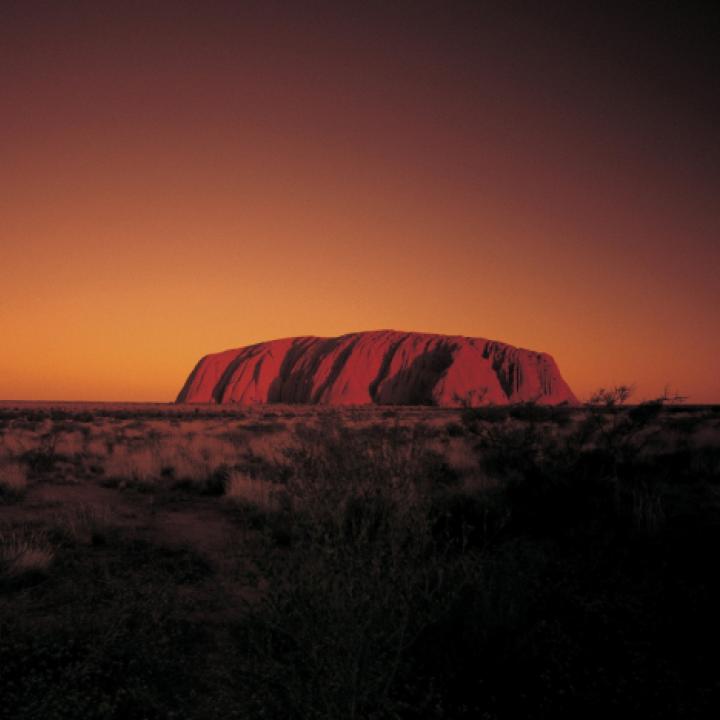 Uluru at sunset