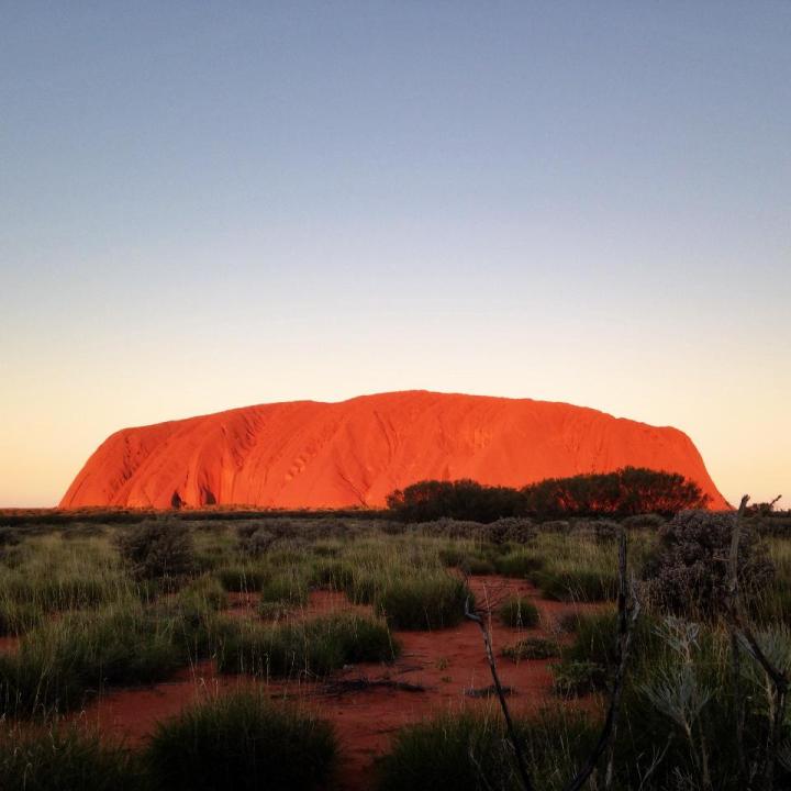 Uluru at sunset