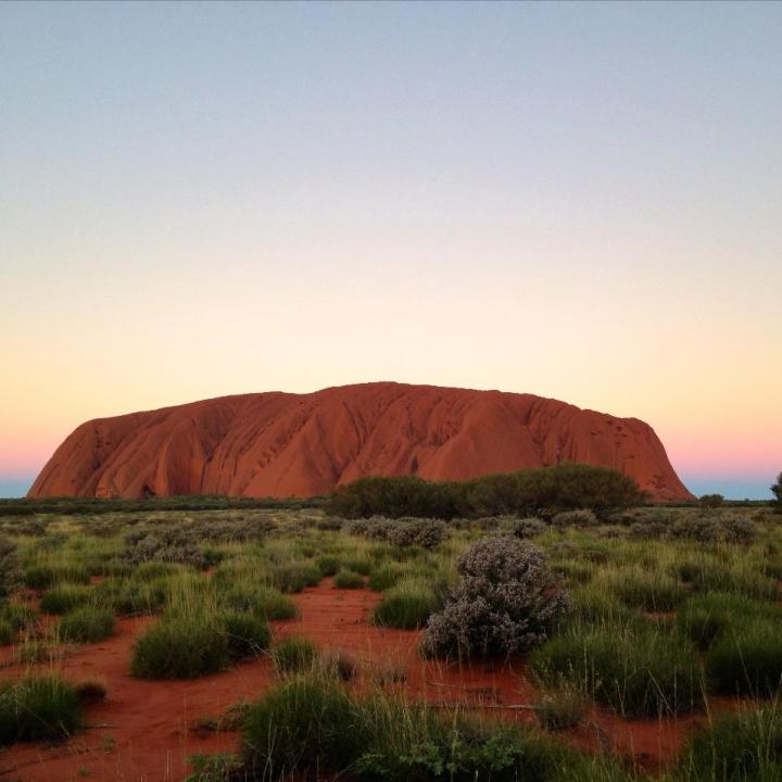 Uluru at sunset