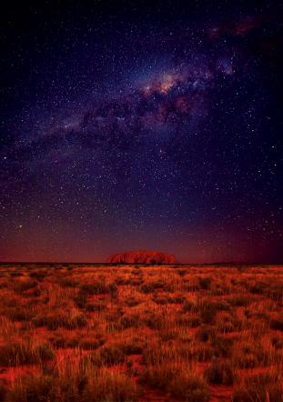 Starry night at Ayers Rock