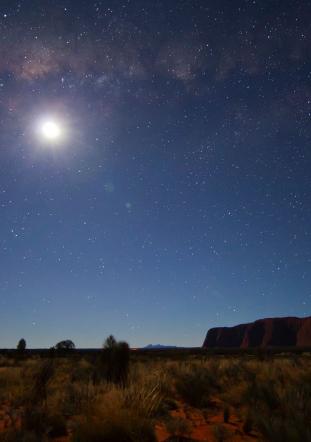 Stars above Ayers Rock