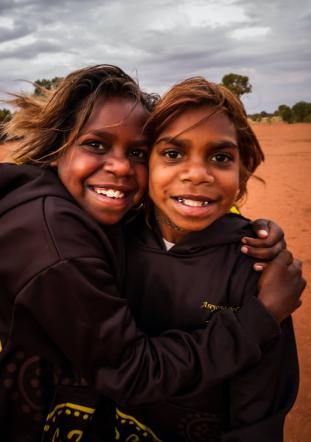 Anangu Communities Foundation two girls